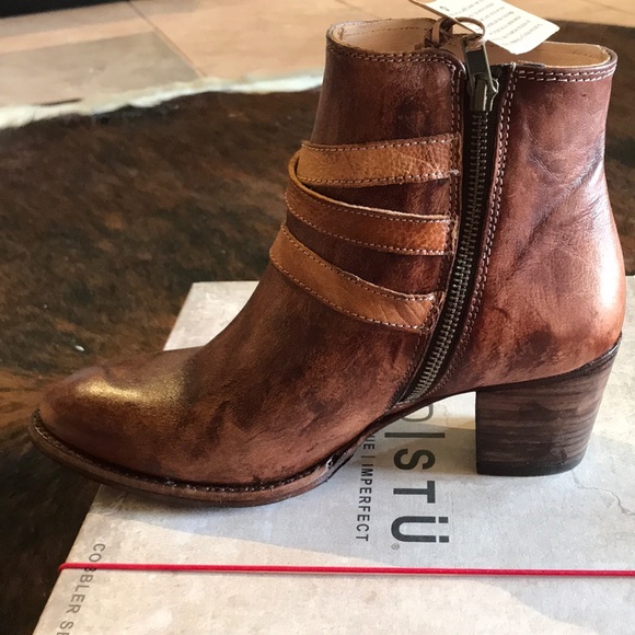 Bed Stu Begin ankle boot in tan teak driftwood - Picture 3 of 6